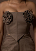wander corset brown
