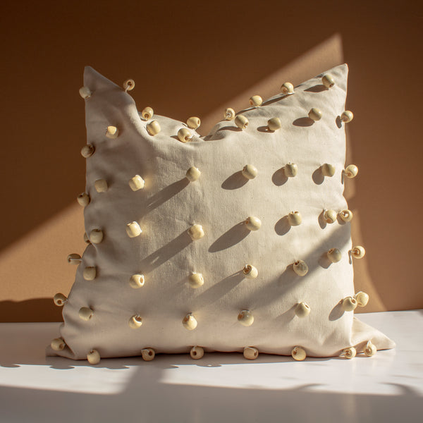 Cushion, Beaded, Handcrafted